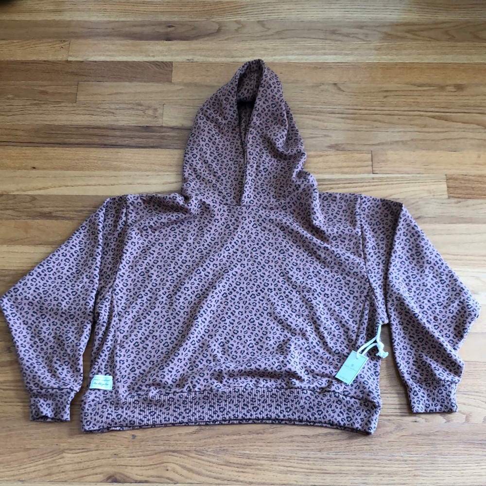 Simply Southern Leopard Cropped Hoodie